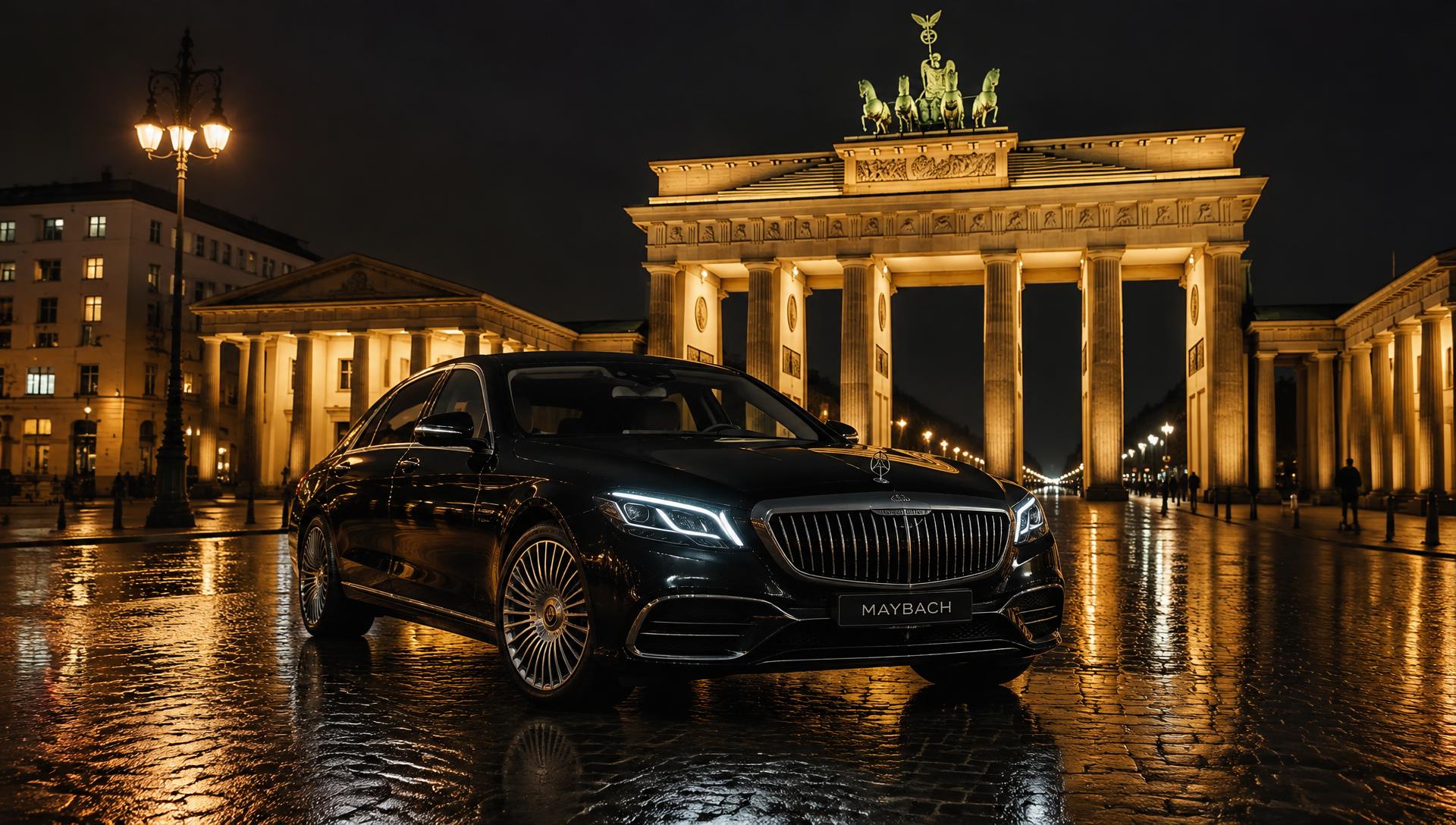 Mercedes-Maybach at the Brandenburg Gate, Berlin